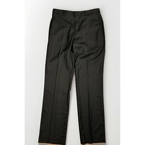 Apt 9 Size‎ 32 X 32 Men's Modern Fit Polished Dress Pant Black Flat Front NWT